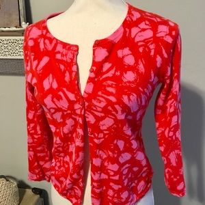 Red and Pink Women's Sweater